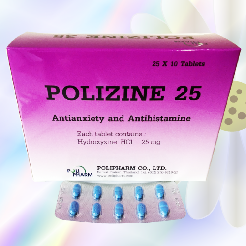 Polizine 25 (ヒドロキシジン) 25mg 250錠 (10錠x25シート)