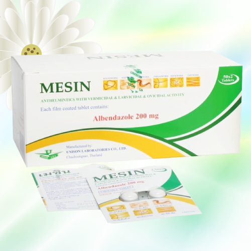 Mesin (アルベンダゾールチュアブル錠) 200mg