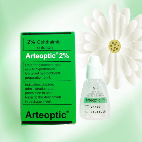 Arteoptic (カルテオロール塩酸塩点眼液) 2% 5mL