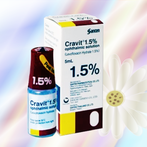 クラビット点眼液1.5% (Cravit 1.5% Ophthalmic Solution) 5mL